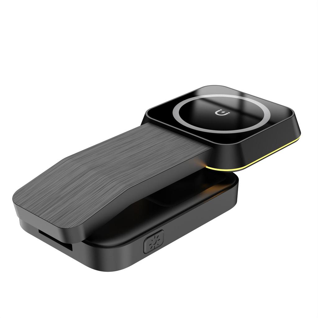 Folding Magnetic 4-in-1 15W Fast Wireless Charger & Stand for Apple Devices