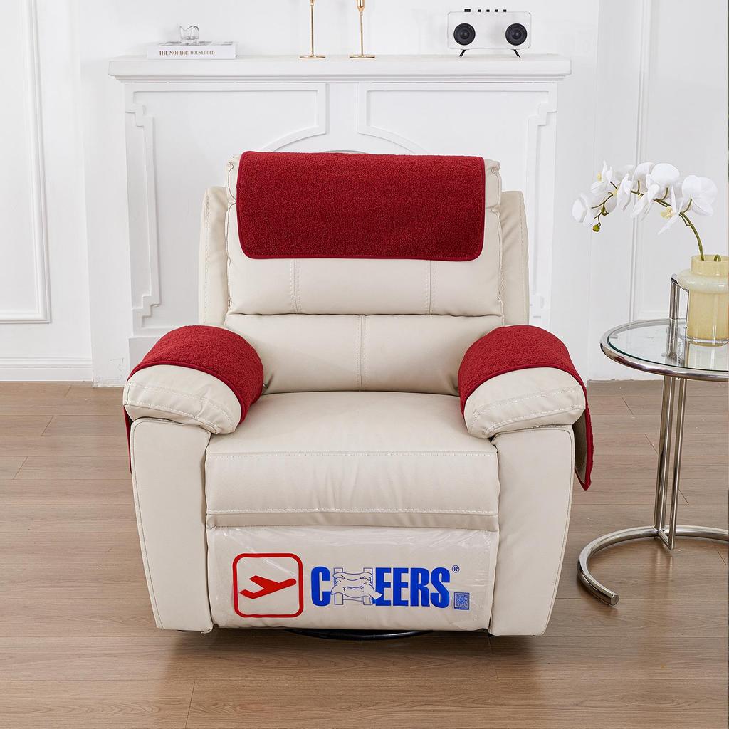 Lammwolle Sofa Kopfstützen- & Armlehnenkissen-Set mit Aufbewahrungstasche