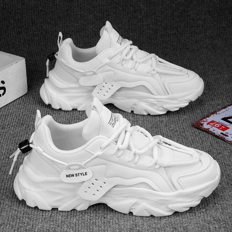 

2024 Men s Trendy Breathable Mesh Sneakers - Summer All-Match Thick-Soled Casual Dad Shoes 39