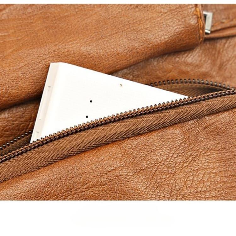 Vintage Multi-pocket Crossbody Shoulder Bag Soft Leather Women's Bag