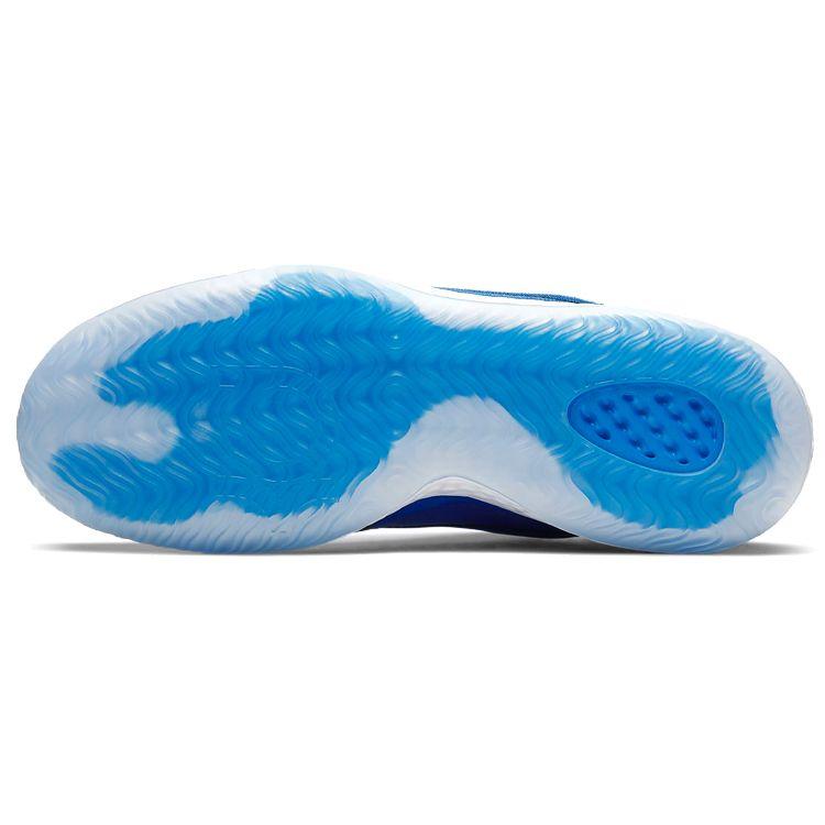 Nike KD Trey 5 VII EP Fabric Sports Trend Shock Absorption Non-Slip Wear-Resistant Mid-Top Retro Basketball Shoes Unisex Sneaker Black Blue AT1198-400