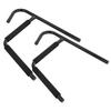 1Pair Metal Kayak Canoeing Wall Stand Carrier Rack Surfboard Hanger Accessory Black