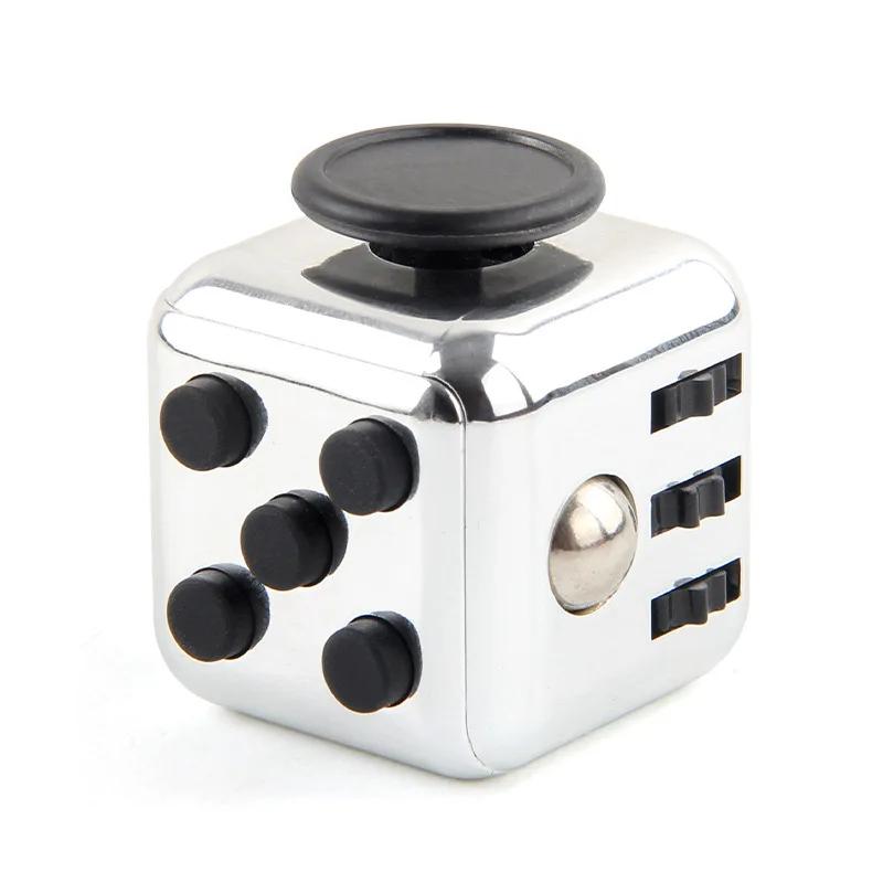 Solid Color Fidget Decompression Dice for Release Stress Autism Anxiety Relieve Adult Kids Stress Relief Anti-Stress Fidget Toys