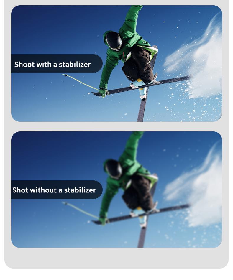 AI Face Tracking Three-Axis Handheld Mobile Stabilizer for Video and Live Streaming