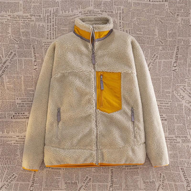 Winter Men Outdoor Sweater Lamb Fleece Submachine Jackets Down Jackets Male Windproof Coldproof Warm Comfortable Outerwear