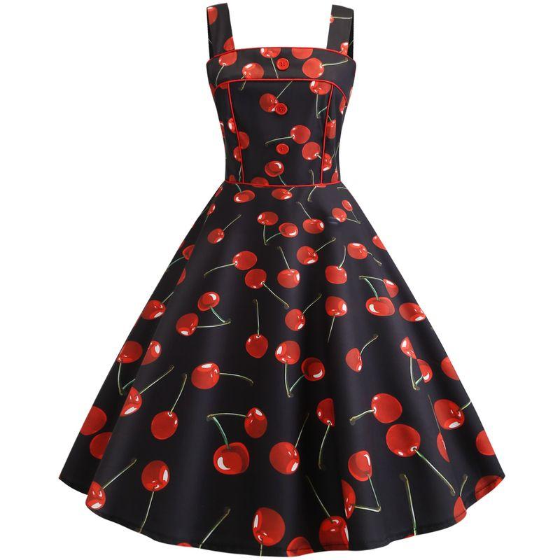 Eaby Amazon Street Fashion Suspenders Swing Skirt