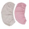 2 pièces Housse de matelas à langer Housse de matelas à langer douce respirante Couches de matelas à langer Couleur unie Rose bébé Abricot