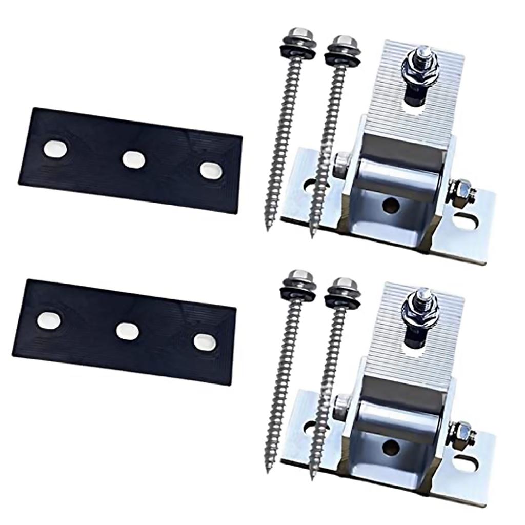 Adjustable Solar Panel Mount Bracket Base 15 30 Degree Aluminium Stainless Steel for Flat Sheet Metal Roof