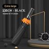 Large 135Cm Automatic Folding Umbrella, Reinforced Windproof Strong, Safety Reflective, Big Sun And Rain Umbrellas For Men Women