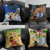 Funda de Cojín de Dibujos Animados de Astérix y Obélix Funda de Almohada Tela Ultra Suave Amigable con la Piel Comodidad como una Nube Cremallera Oculta