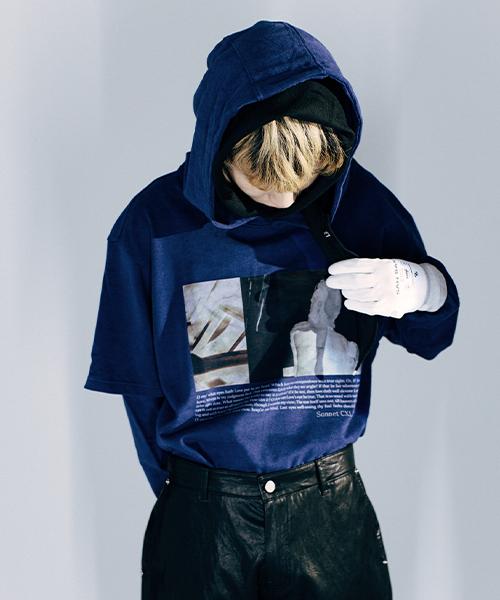 Isapi Layered Hoodie Dark Brown/S