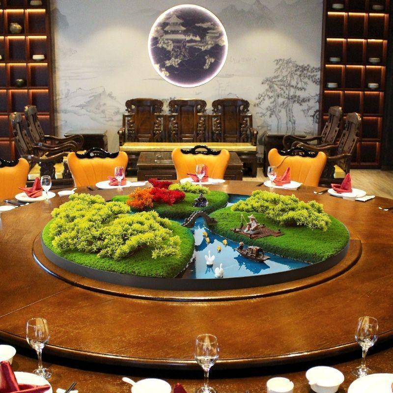 Hotel Dining Table Turntable Floral Display and Arrangement