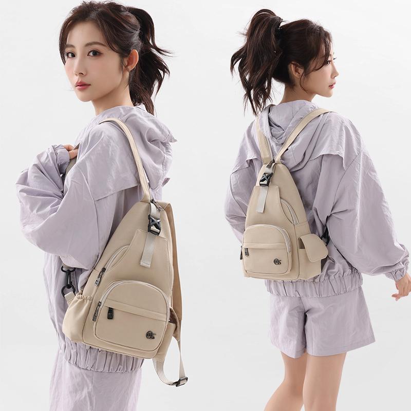 

Multifunctional Backpack Women s Chest Bag Travel Shoulder Bag зелений