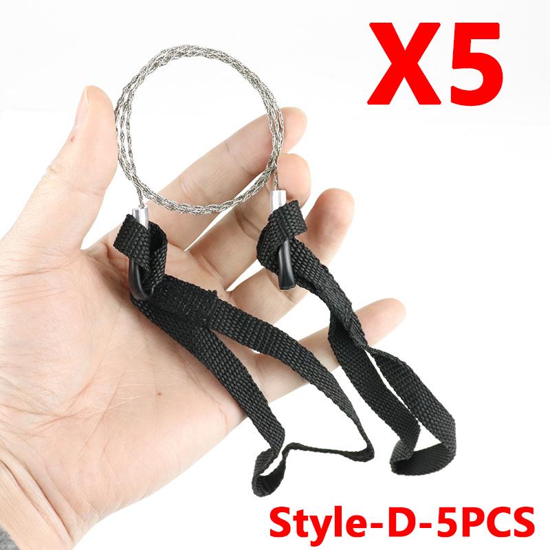 Portable Stainless Steel Wire Saw Portable PVC Pipe Cable Saw Portable Manual Chain Saw Suitable for Hiking Camping Hunting