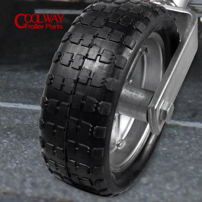 Replacement Spare Solid Rubber Wheel For 10 Inch Jockey Wheel Capacity 1000KG Trailer Jack Parts Accessories