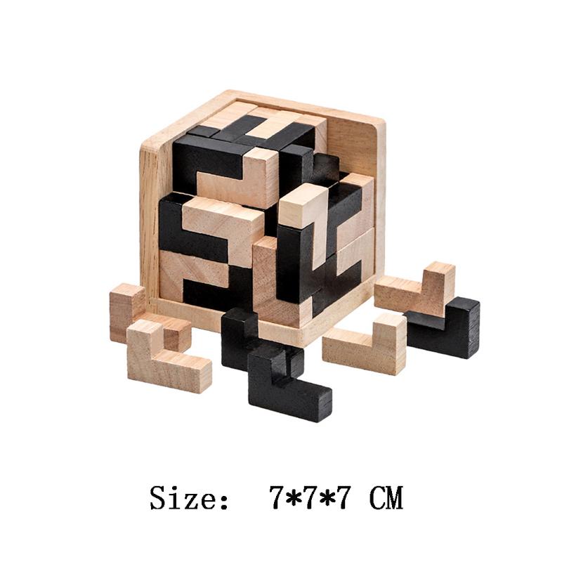 Classic Iq 3D Wooden Puzzle Adults And Children Casse Tete Brain Teasers Difficult Regalos Cumpleaños Niños Para Invitados
