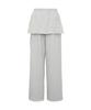 Diaeneseualumeon Skirt Layered Sweatpants Gray