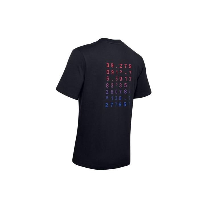 Under Armour Round Neck Loose Straight Sports T-Shirt Men Tops Black 1359714-001