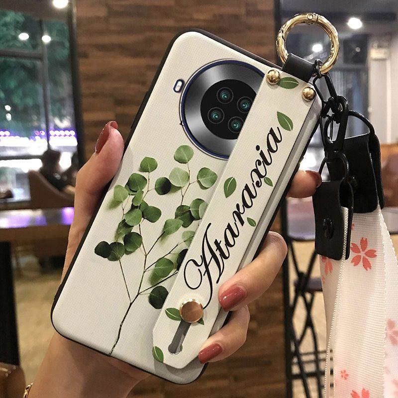 Silicone Fashion Design Phone Case For Cubot Note20 Durable Phone Holder Wrist Strap Back Cover Kickstand Waterproof