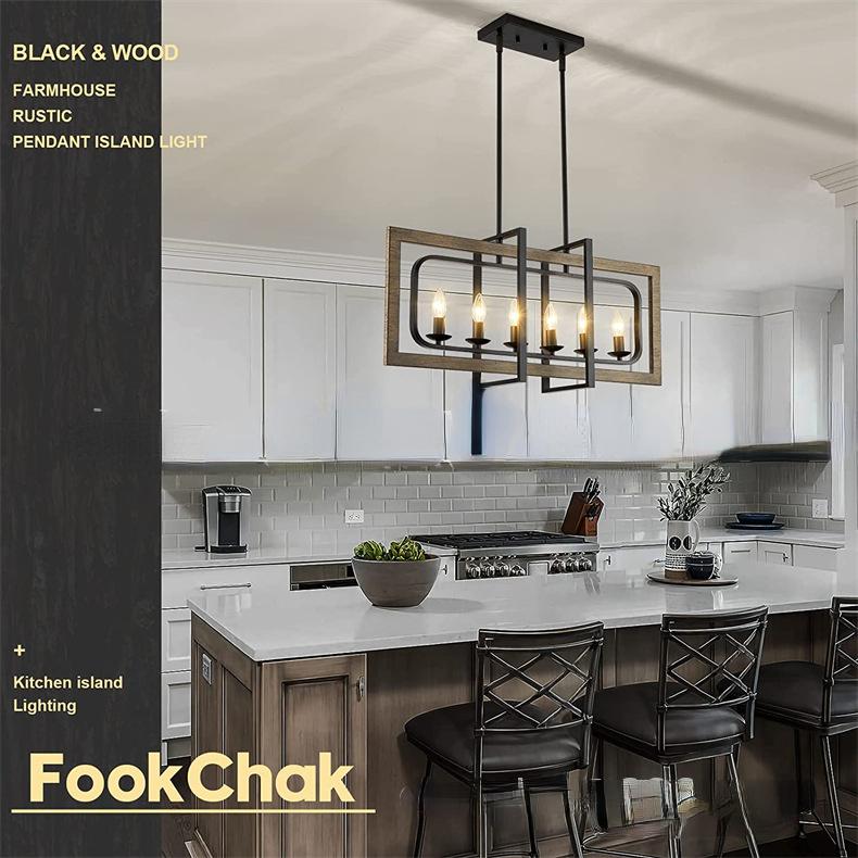 Retro Ländlichen Industriellen Stil Nachahmung Holzmaserung Eisen Kunst Restaurant Lichter, Küche Hängelampen