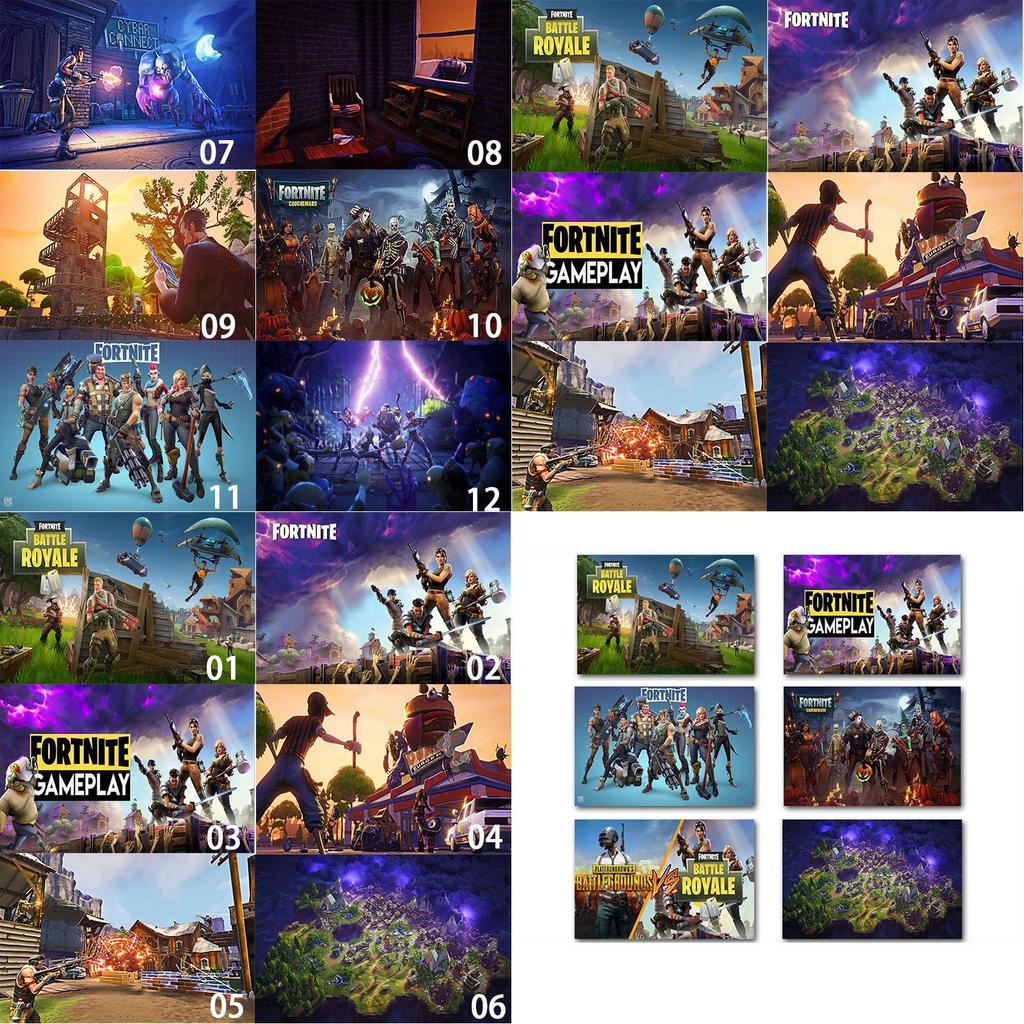 Night Game Fort Home Decorative Painting Posters Stickers Art Gift