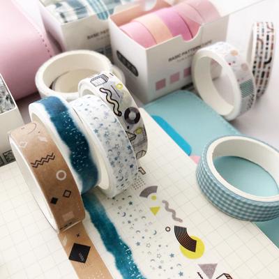 5 rotoli di nastro washi, nastro decorativo, cancelleria giapponese, fiore, nastro base washi, nastro adesivo Sakura, nastro adesivo per scrapbooking, nastro adesivo 3M