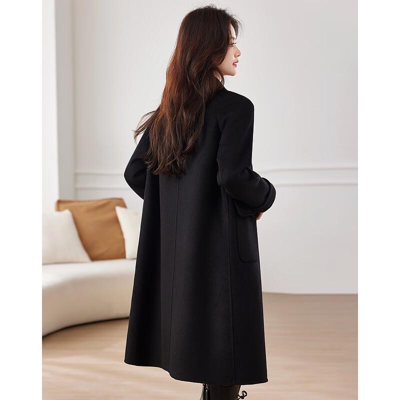 Sisui Nianhua Women's Elegant Wool Blend Coat