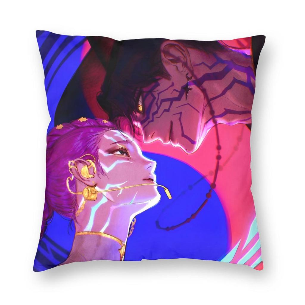 KPop Demon Hunters Pillowcase Printing Fabric Cushion Cover Gift Throw Pillow Case Cover Home Square 45X45cm