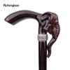 Elefant brun tre mote spaserstokk dekorativ vampyr Cospaly fest tre spaserstokk halloween klattstav Crosier 90 cm