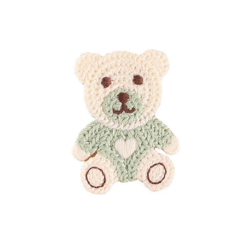 Embroidery Label Cute Bear Embroidery Sticker Diy Hand Account Accessories Accessories Patch Brooch Jewelry Hair Accessories Cloth Sticker