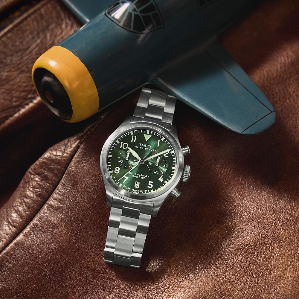TIMEX Waterbury Ace Chronograph Metal Men's Watch 41mm TW2Y19100