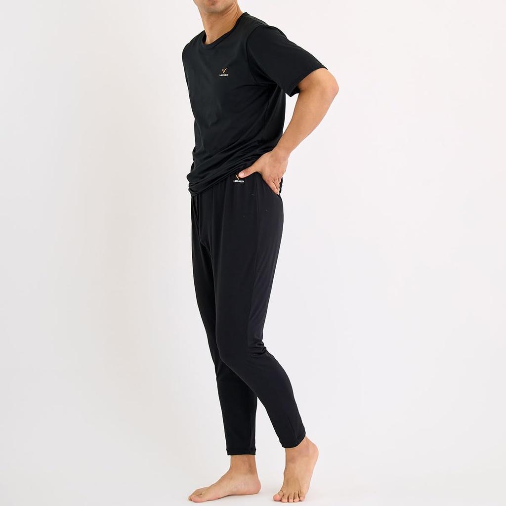 VENEX Refresh Recovery 67050304 T-Shirt, Men's, Black, Medium,