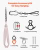 Aerial Yoga Hammock, 136.07 Kg Load Aerial Silk, Yoga Swing with Nylon Fabric, PE Zipper Bag for Parent-Child Interaction, Strengthen Muscles &