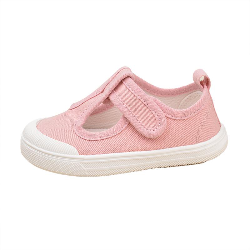 Canvas Shoes for Girls with Anti-slip Rubber Soles; Boys  Casual Shoes with Soft Soles 21 розовый