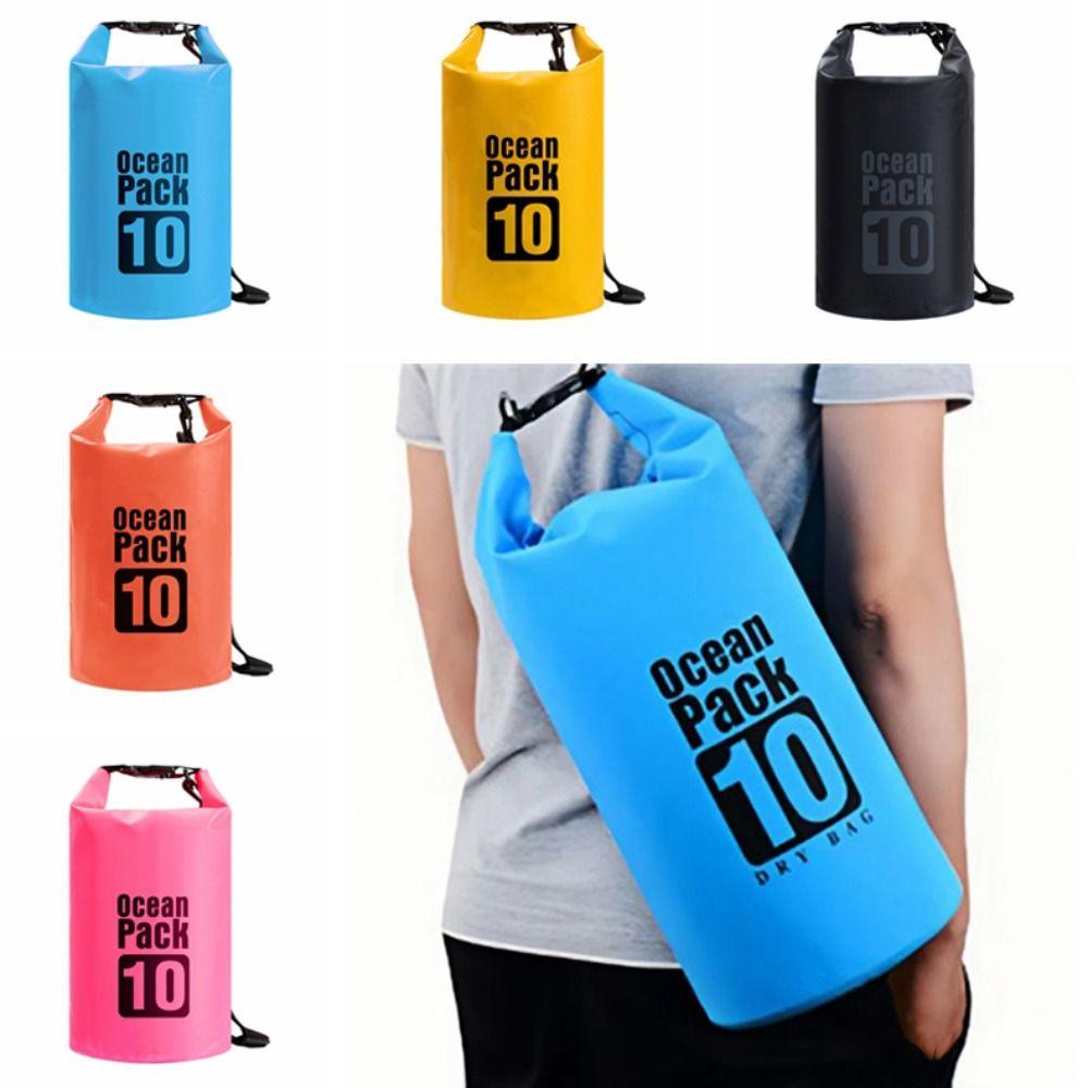 10L Swimming Bucket Bag Waterproof Beach Backpack Extra Thick Waterproof Dry Bag  Beach Swimming
