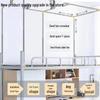 Struttura Supporto Tenda Letto Retrattile in Acciaio Inossidabile per Dormitorio
