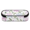 Pencil Bag Lightweight 300D Polyester Secure Zipper Closure with Mesh Pocket Removable Divider and Pen Slots for Classroom Use