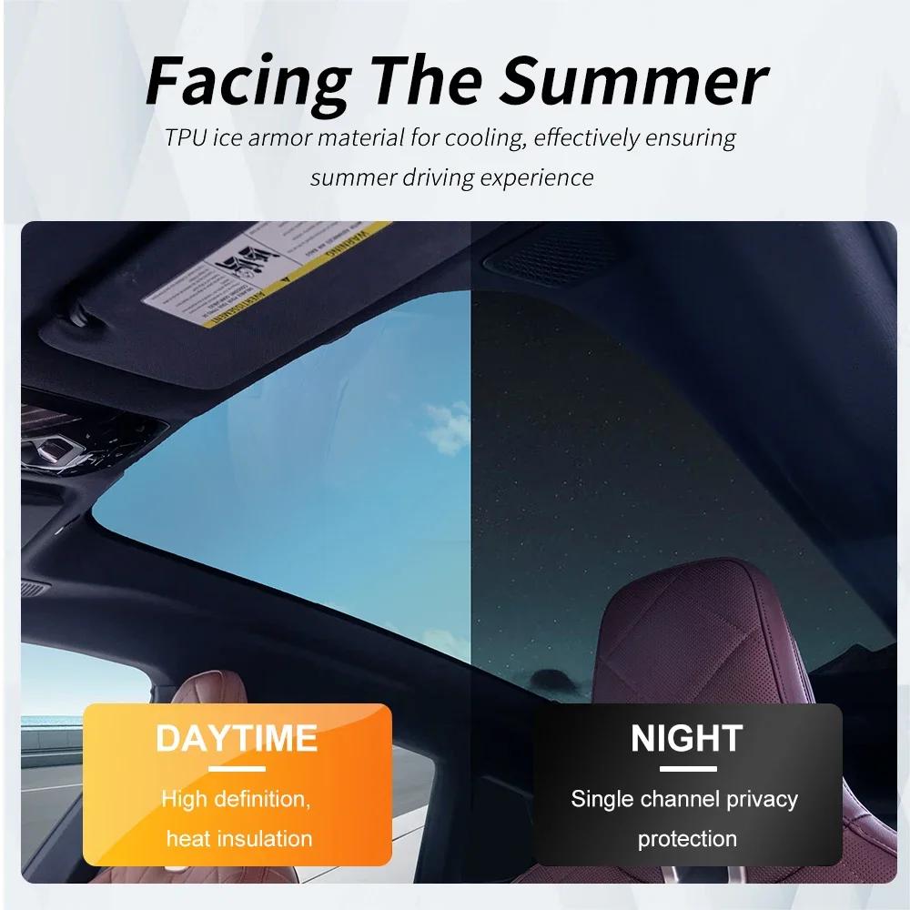 For BMW IX50 IX40 M60 Xdrive I20 2020-2024 Sunroof TPU Protective Film Heat Insulation UV Protection Awning Wrapping Supplies