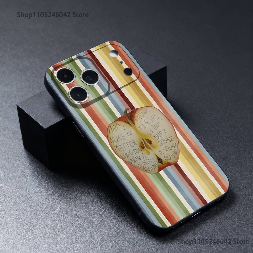 F-Fiona A-Apple Phone Case For iPhone 17,16,15,14,13,12,11,Pro,Max,Plus Black Soft Cover