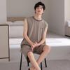 Modal pajamas men's summer summer silk ice silk vest sleeveless shorts loungewear men's thin suit