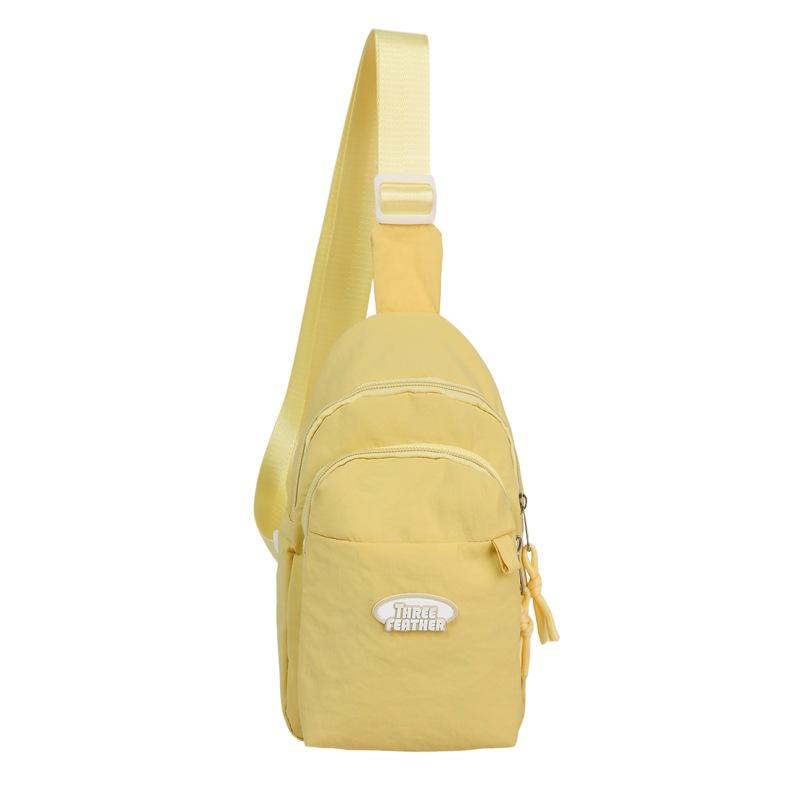 

Korean version of ins casual and versatile candy-colored travel commuter women s chest bag cute and exquisite one-shoulder crossbody bag 27-16-5 жёлтый