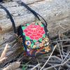 Yunnan Ethnic Embroidered Canvas Small Crossbody Bag With Multiple Pockets For Daily Use
