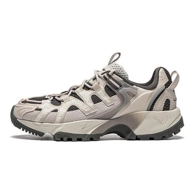 Li Ning CF Serie Outdoor Stoßdämpfend Abriebfest Low Top Freizeitschuhe Damen Freizeitschuhe Grau AGLU074-1