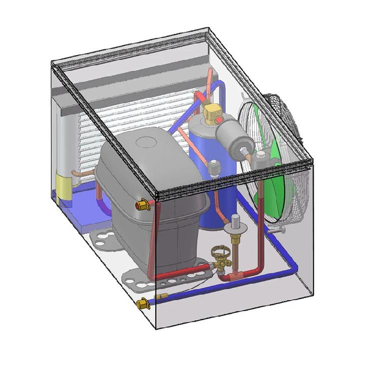 EKC318 Receiver, Filter Drier & Sight Glass 3-in-1 Combo Refrigeration Part (3/8"SAE) Is Designed for 1/3~1.5HP Condensing Units