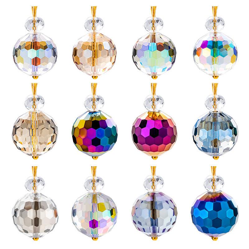 Christmas Ornaments Glass Symphony Crystal Pendant Diy Christmas Tree Decoration Pendant Decorative Ball Glazed Beads