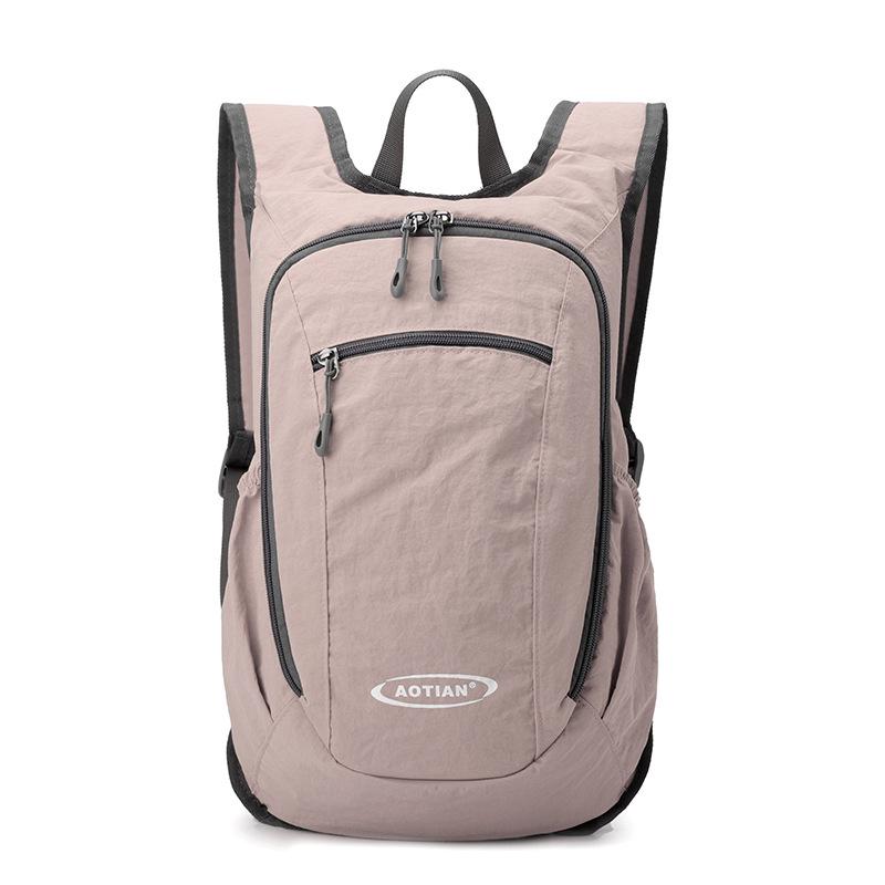 Damen Rucksack Einfarbig Leicht Outdoor Studenten-Reisetasche Multifunktional Faltbarer Rucksack