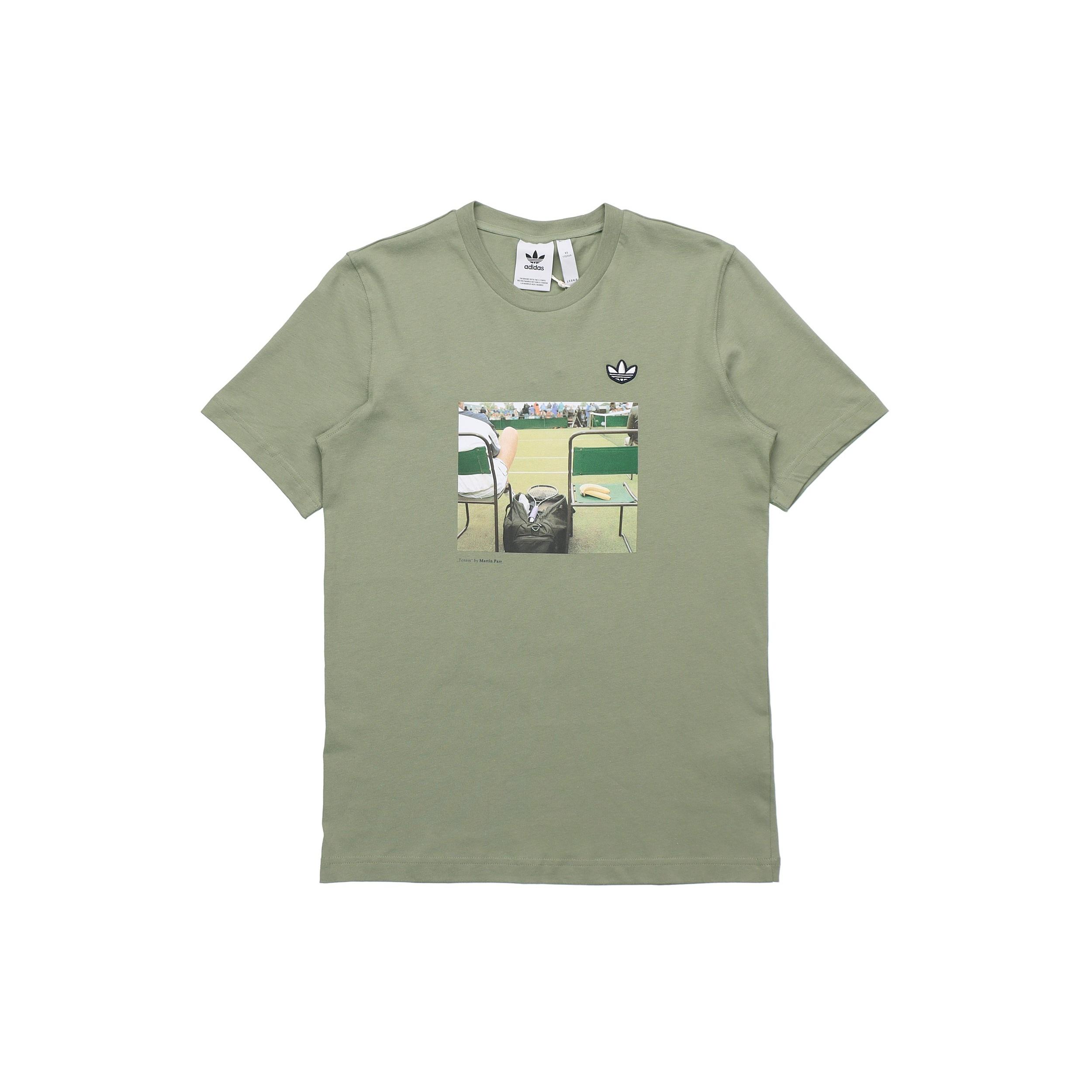 adidas originals originals Photo Tee Printing Short Sleeve Green Men s FM2196 S