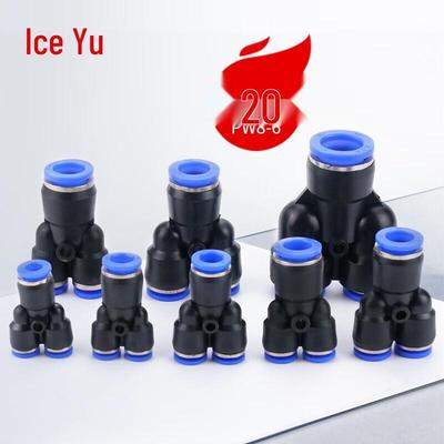 Bingyu Pneumatik Y-Typ Reduzierstück Schnellkupplung Luftfitting