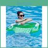 Thick Inflatable Pool Lounger Adult Floating Sofa Water Swim Ring U-shaped Backrest Green