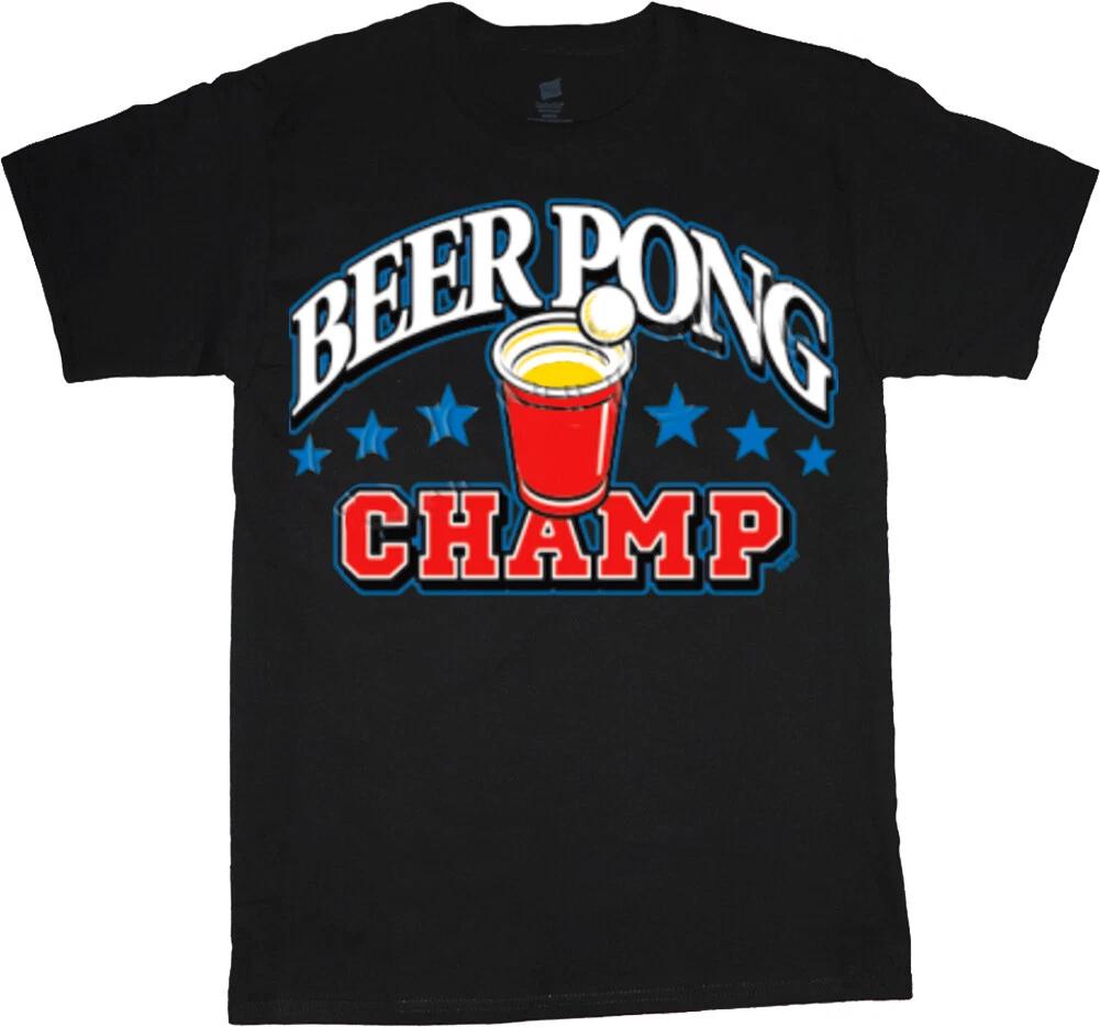 Mens Graphic Tees Beer Pong Champ T-shirt Clothing Apparel S